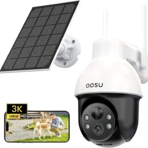 Aosu Caméra PTZ Solaire 3K Auto-tracking 360°