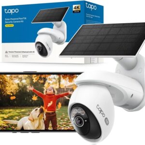 Tapo C660 Kit Caméra Solaire 4K 8MP 360° Sans Fil
