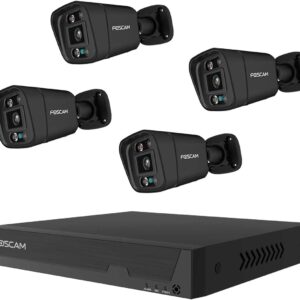 Foscam FNA108E-B4-2T — Kit NVR 8 Canaux + 4 Caméras IP 8MP + Disque 2 To