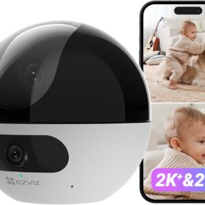 EZVIZ C7 — Caméra IP intérieure double objectif 2K+ 360°, détection personnes/animaux IA, audio bidirectionnel