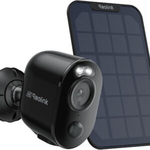 Reolink Argus 3 Ultra+ — Caméra solaire extérieure 4K (8MP) sans fil, panneau solaire inclus, détection IA