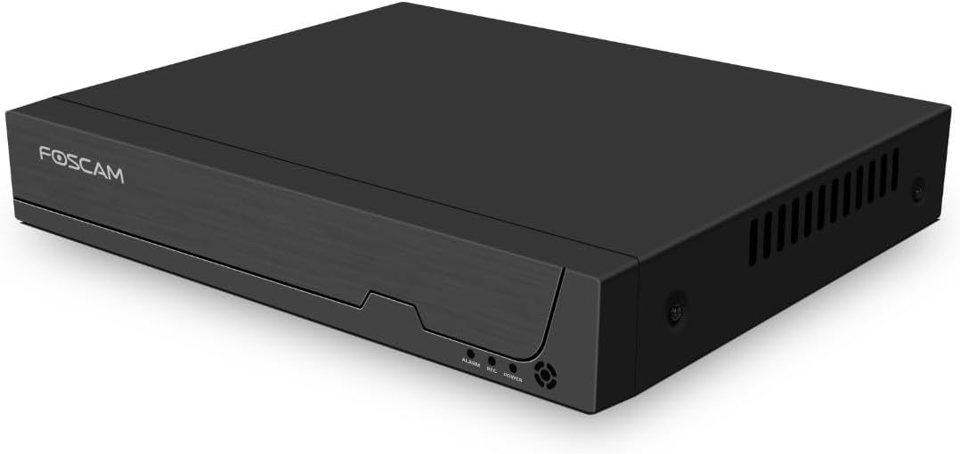 Foscam NVR 8 canaux 8MP — Enregistreur PoE 4K, H.264+, HDD jusqu'à 16 To