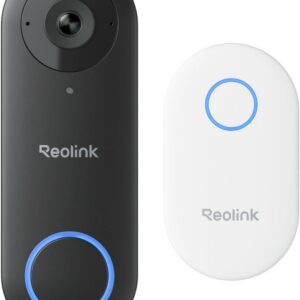 Reolink Video Doorbell PoE — Sonnette vidéo filaire 5MP 180°, carillon inclus, détection personnes, étanche