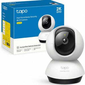 TP-Link Tapo C220 — Caméra IP intérieure 2K 4MP, 360°, vision nocturne renforcée