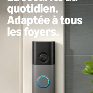 Ring Battery Video Doorbell — Sonnette vidéo sans fil 2K, zoom 6x, conversation bidirectionnelle