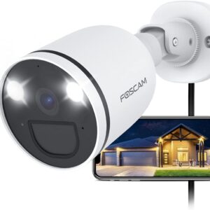 Foscam S41 — Caméra IP extérieure 2K 4MP, projecteurs, sirène 110 dB, WiFi 2.4/5 GHz, IP66