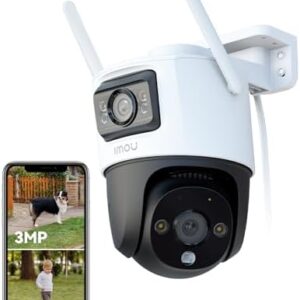 Imou Cruiser Dual 3K — Caméra IP extérieure double objectif 360°, IP66, vision nocturne couleur