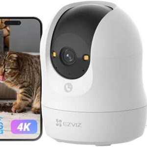 EZVIZ C6N G1 4K — Caméra IP intérieure 8MP 360°, vision couleur, Wi-Fi 6 bi-bande