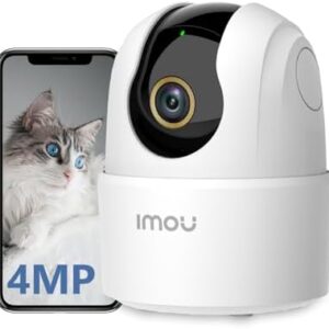 Imou 2.5K (4MP) — Caméra IP intérieure 360° Wi-Fi, suivi IA, sirène, sans abonnement