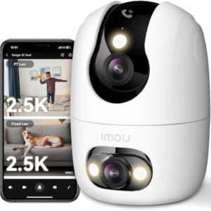 Imou 4K Double Objectif — Caméra IP intérieure 4K (4MP+4MP) double objectif, suivi auto, sans abonnement