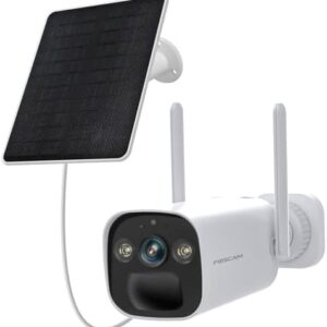 Foscam BP4 2K — Caméra IP extérieure solaire 4MP, sans fil, Wi-Fi, IP66