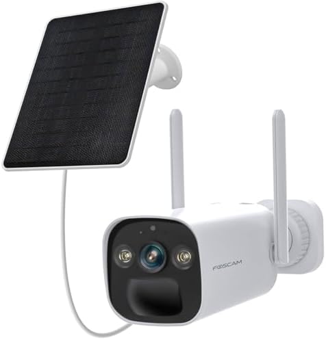Foscam BP4 2K — Caméra IP extérieure solaire 4MP, sans fil, Wi-Fi, IP66