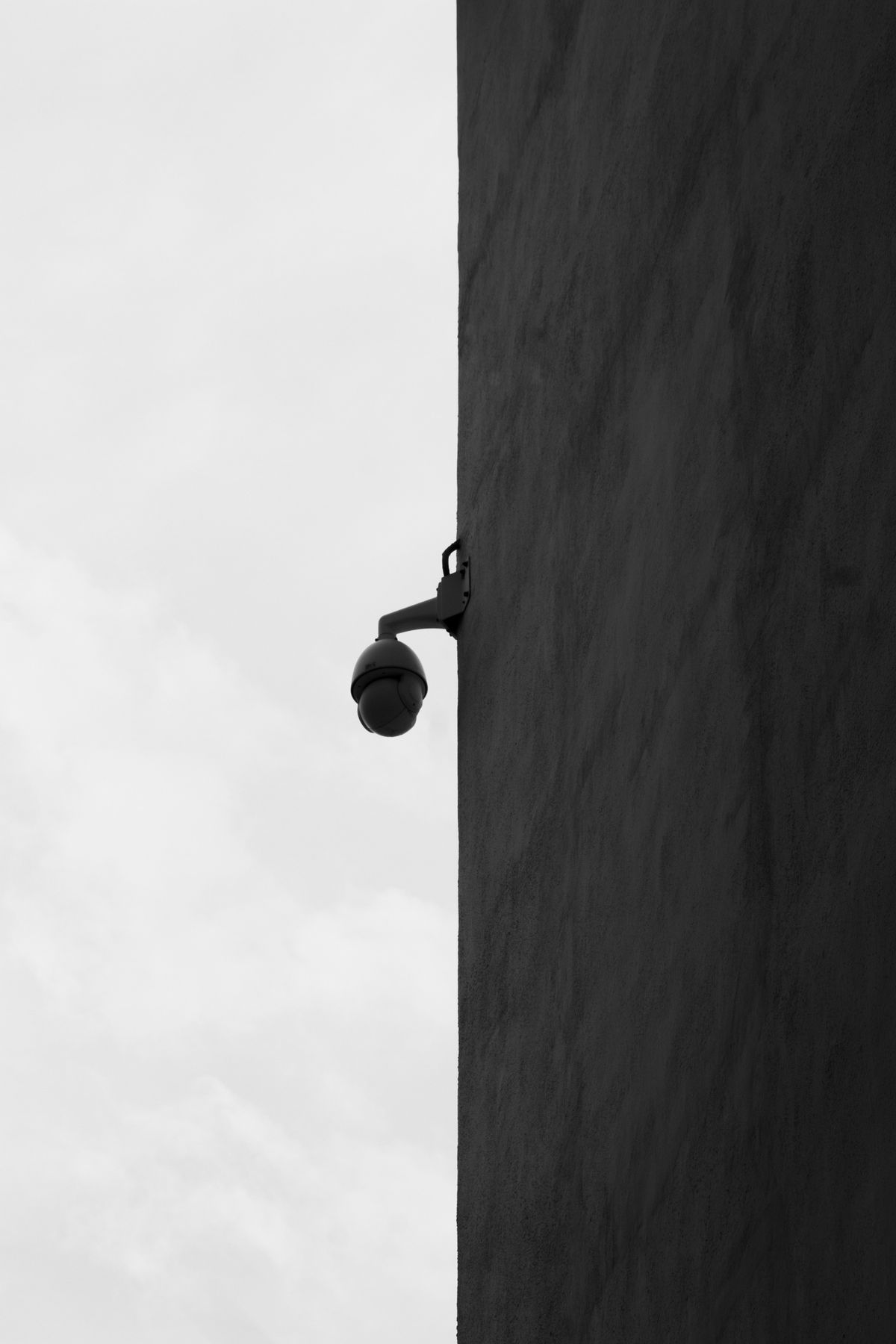 Caméra extérieure noire de type dôme, résistance IP66, modèle Foscam D8ET