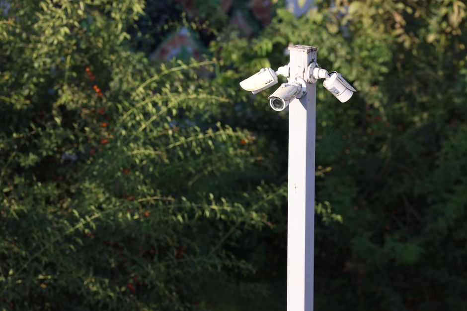 outdoor security camera triple lens