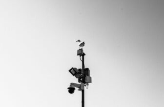 security camera siren floodlight