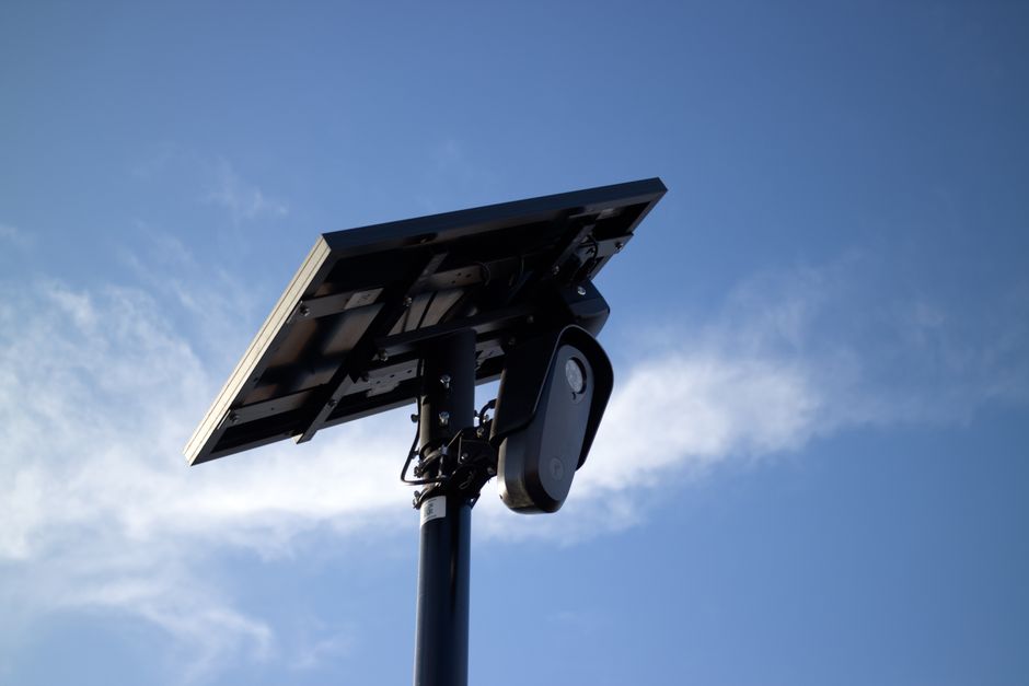 solar security camera garden